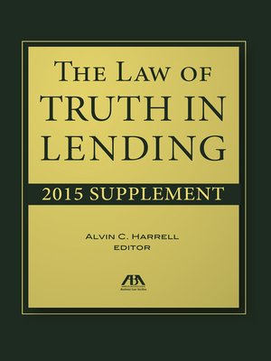 cover image of Law of Truth in Lending